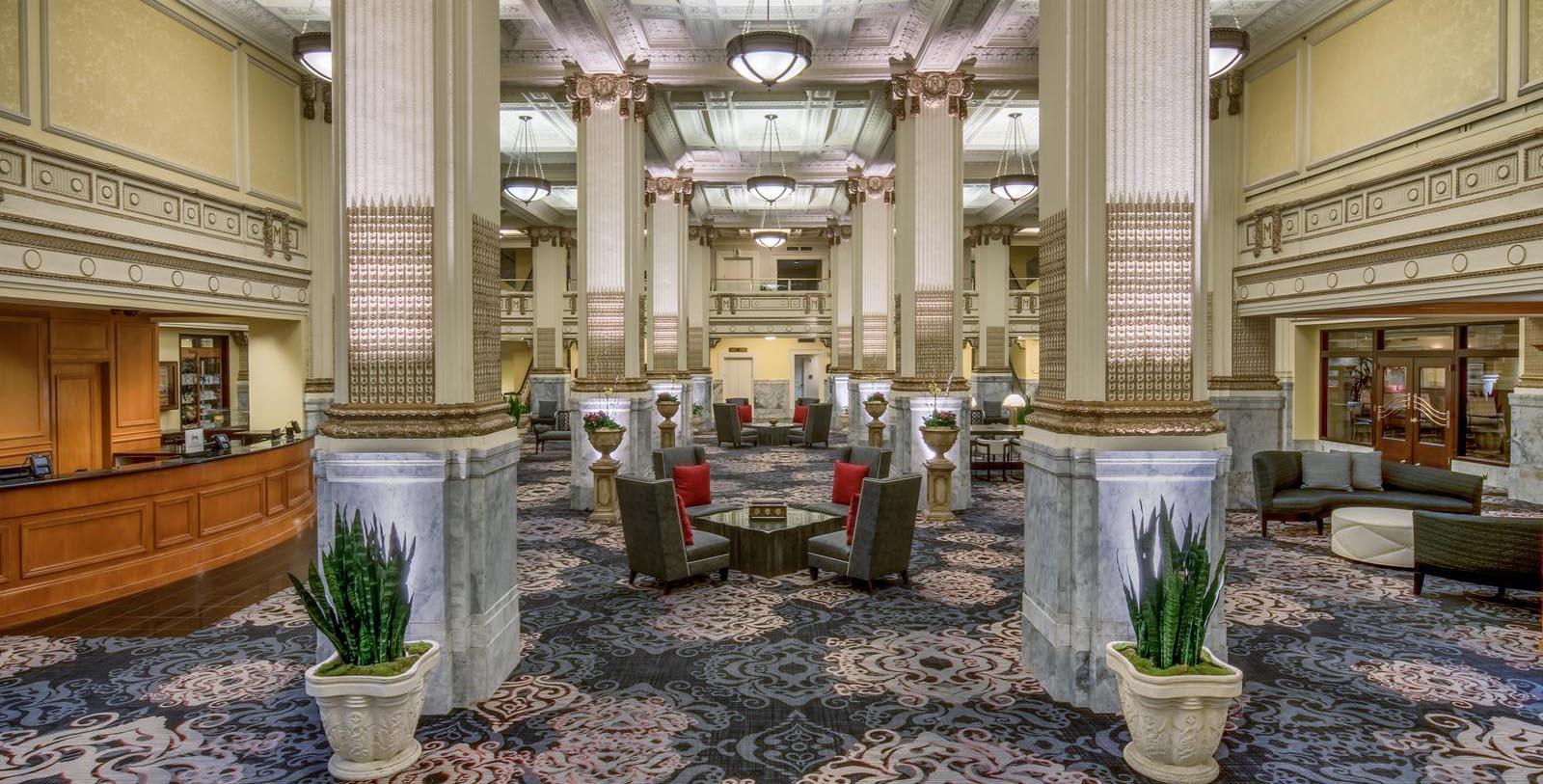 Image of lobby at Embassy Suites by Hilton Portland Downtown, 1912, Member of Historic Hotels of America, in Portland, Oregon, Overview