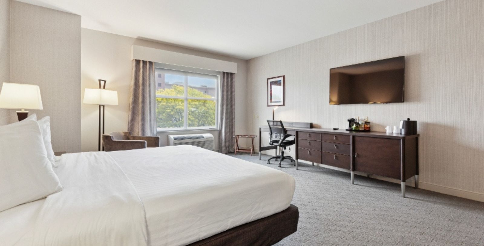 Image of Guestroom Interior, Hotel Warner in West Chester, Pennsylvania, 1930, Member of Historic Hotels of America, Accommodations