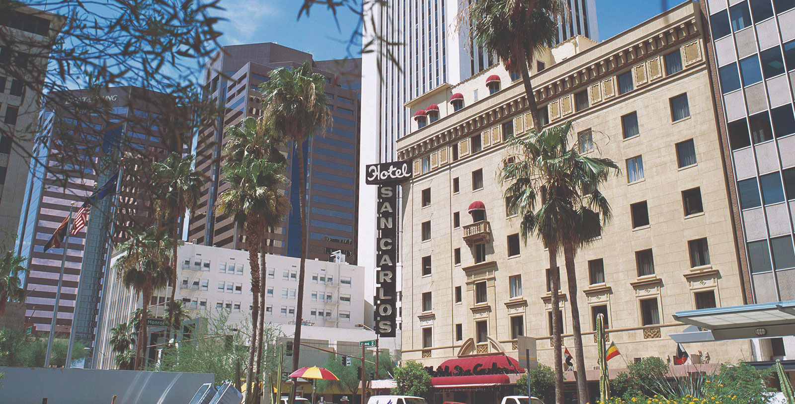 Image of Exterior, Hotel San Carlos in Phoenix Arizona, 1928, Member of Historic Hotels of America, Overview