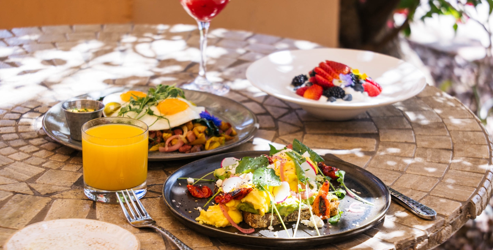 Image of Outdoor Dining Area Royal Palms Resort and Spa, 1948, Member of Historic Hotels of America, in Phoenix Arizona, Taste