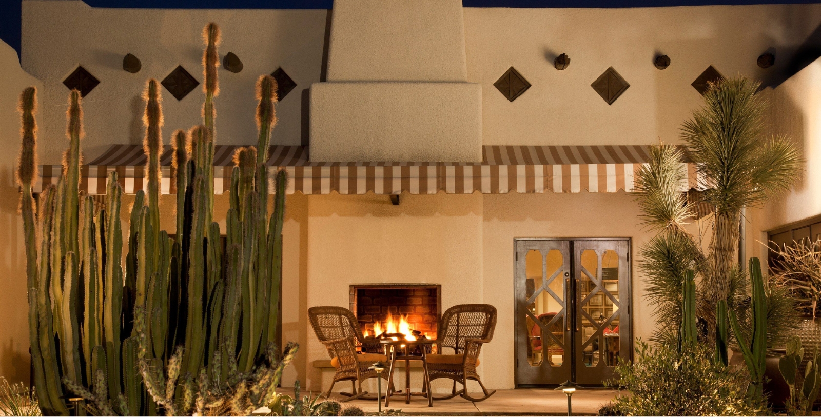 Image of front porch of The Wigwam, 1929, Member of Historic Hotels of America, in Litchfield Park, Arizona, Discover