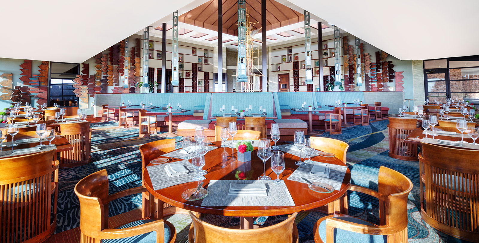 Image of Aqueous Restaurant at The Lodge at Nemacolin Woodlands Resort, 1968, Member of Historic Hotels of America, in Farmington, Pennsylvania, Dining