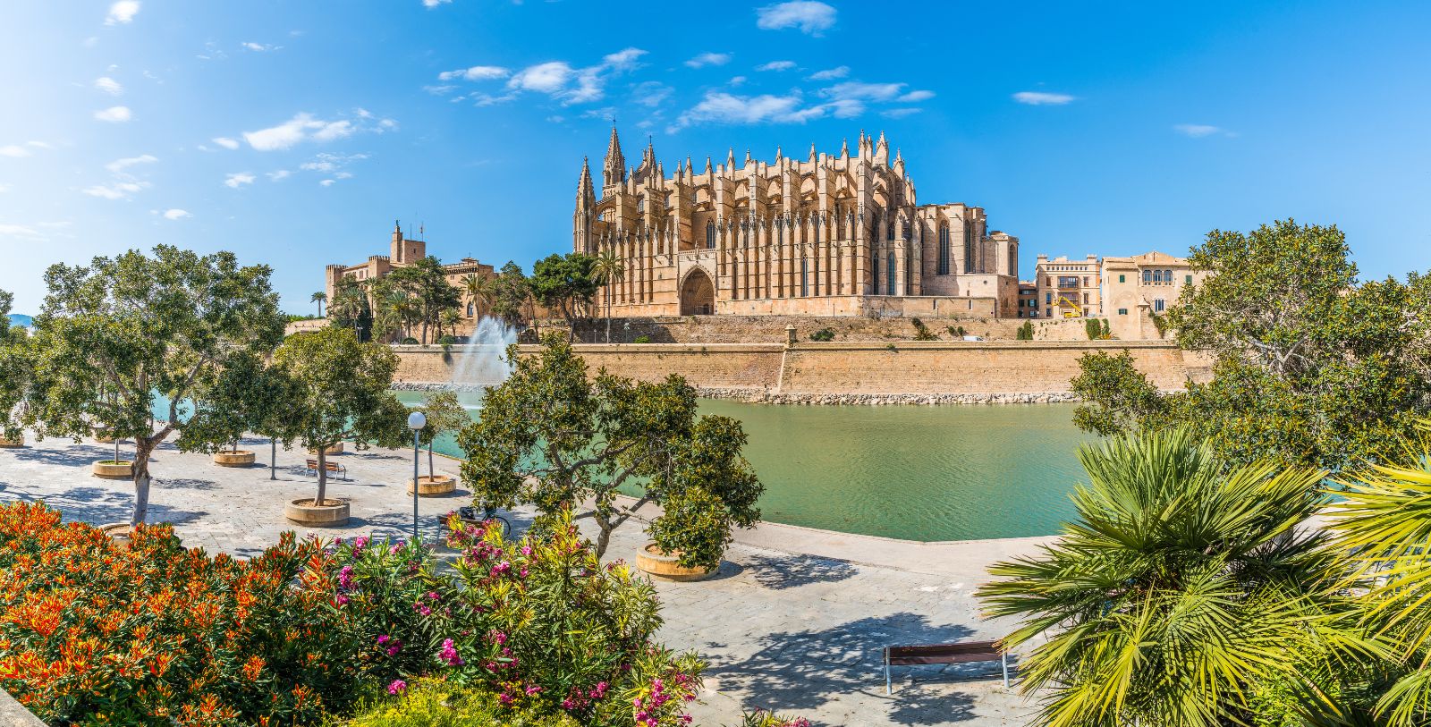 Discover the charm of Palma de Mallorca by wandering through its narrow streets and hidden corners on this historic island.