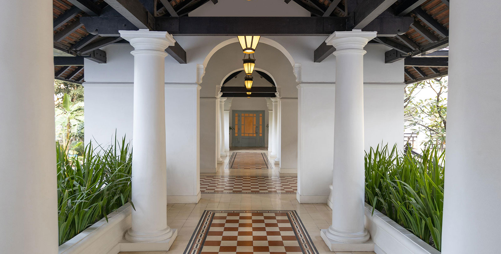 Image of Hallway at Raffles Hotel Le Royal, 1929, Member of Historic Hotels Worldwide, in Phnom Penh, Cambodia, Hot Deals