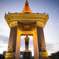 Statue Of King Father Norodom Sihanouk