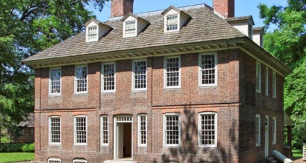 Image Of Stenton, A National Historic Landmark Located In Philadelphia, Pennsylvania.