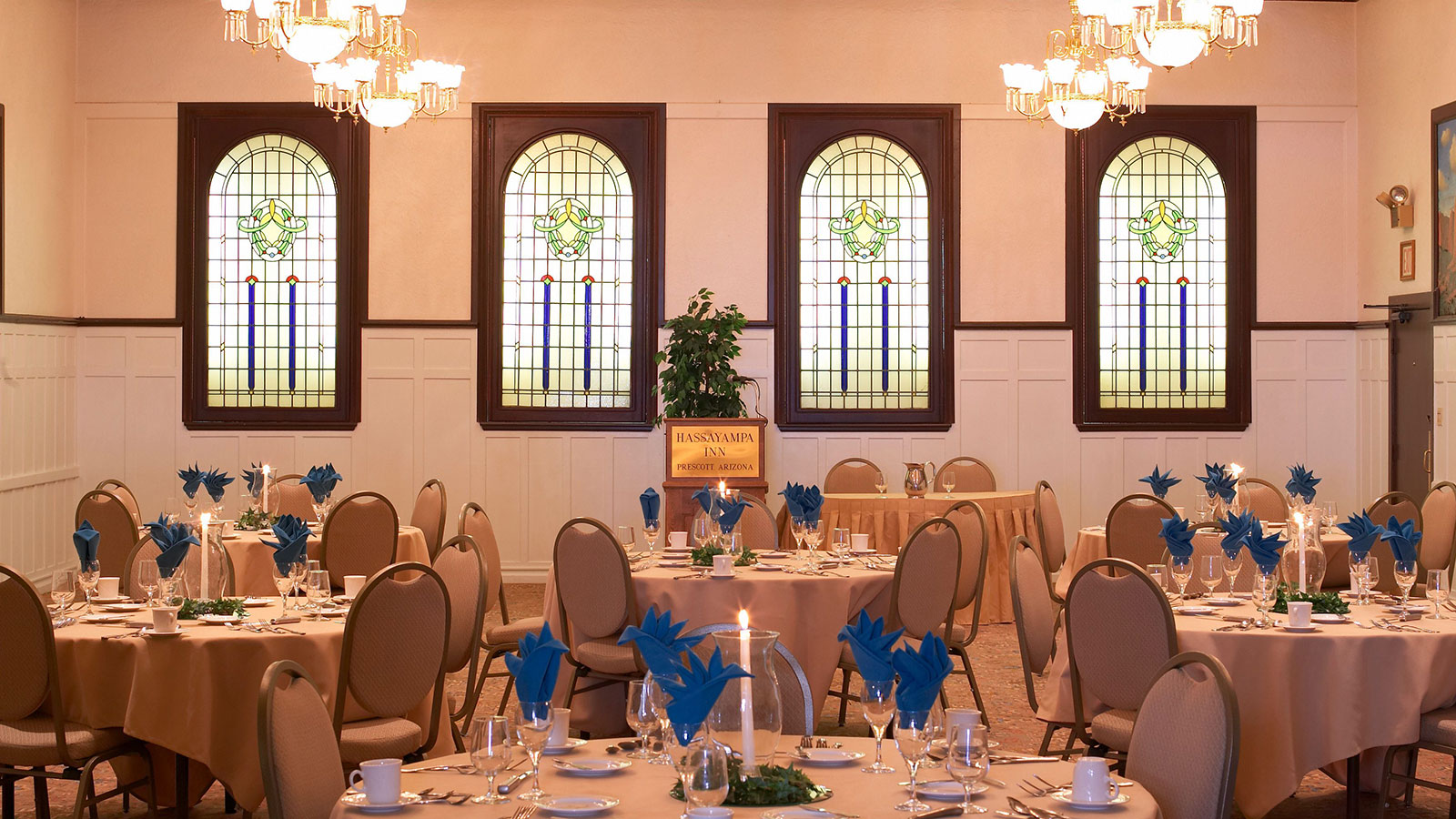 Image of banquet meeting event space Hassayampa Inn, 1927, Member of Historic Hotels of America, in Prescott, Arizona, Special Occasions