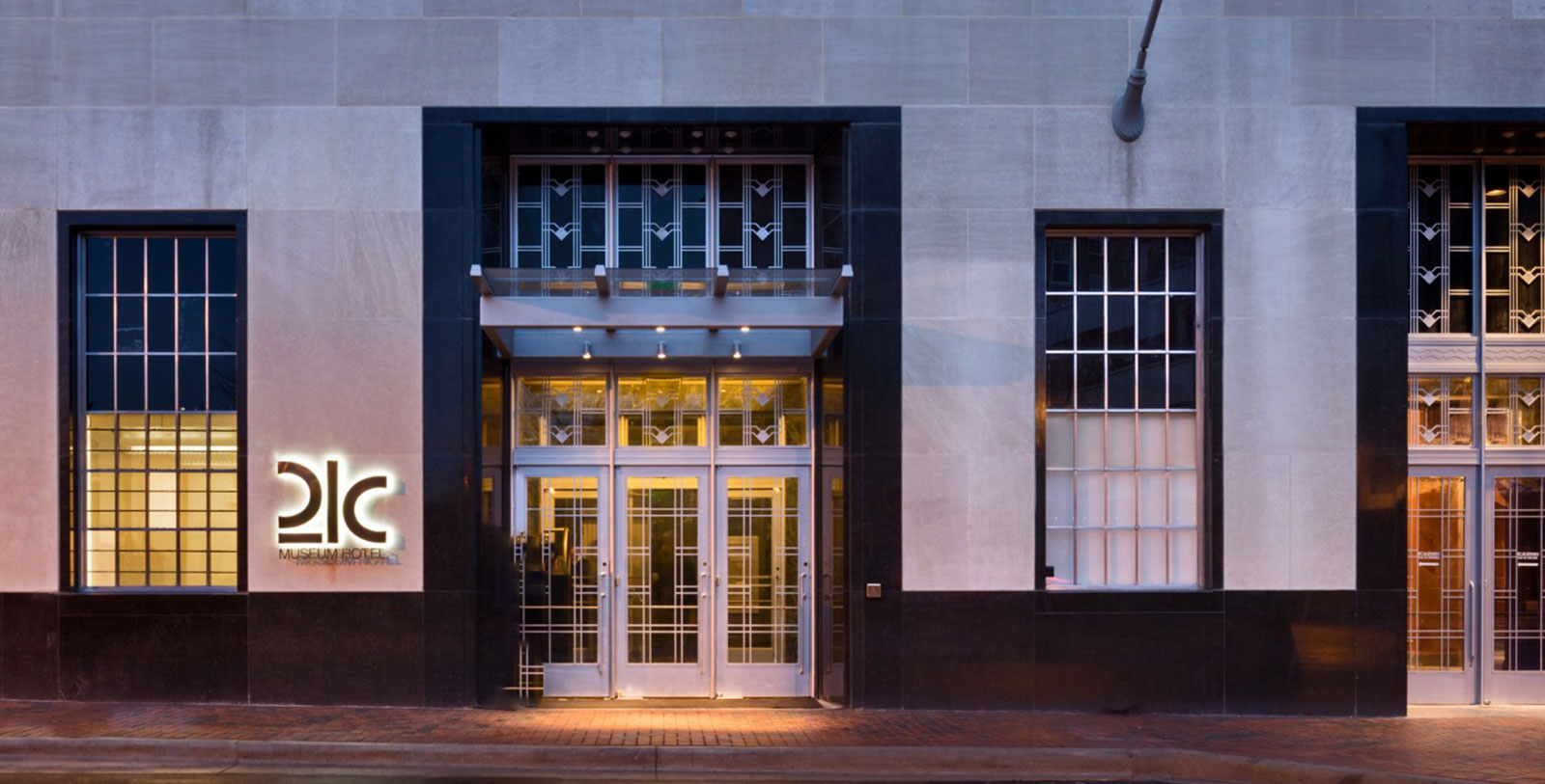 Image of Front desk check in area 21c Museum Hotel Durham by MGallery, 1937, Member of Historic Hotels of America, in Durham, North Carolina, Overview