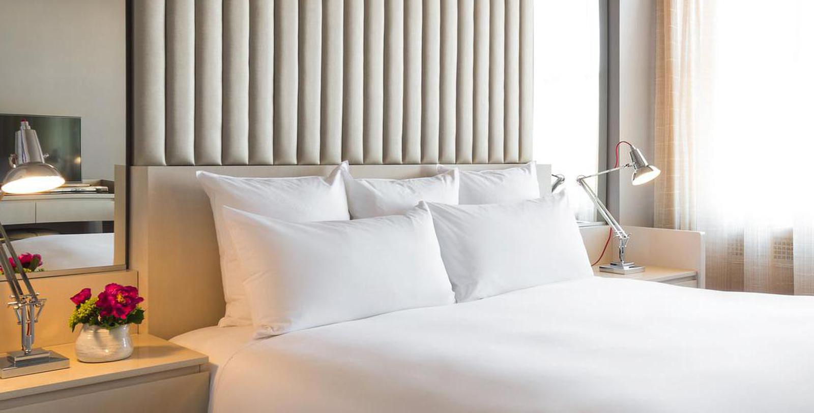 Image of guestroom 21c Museum Hotel Durham by MGallery, 1937, Member of Historic Hotels of America, in Durham, North Carolina, Accommodations