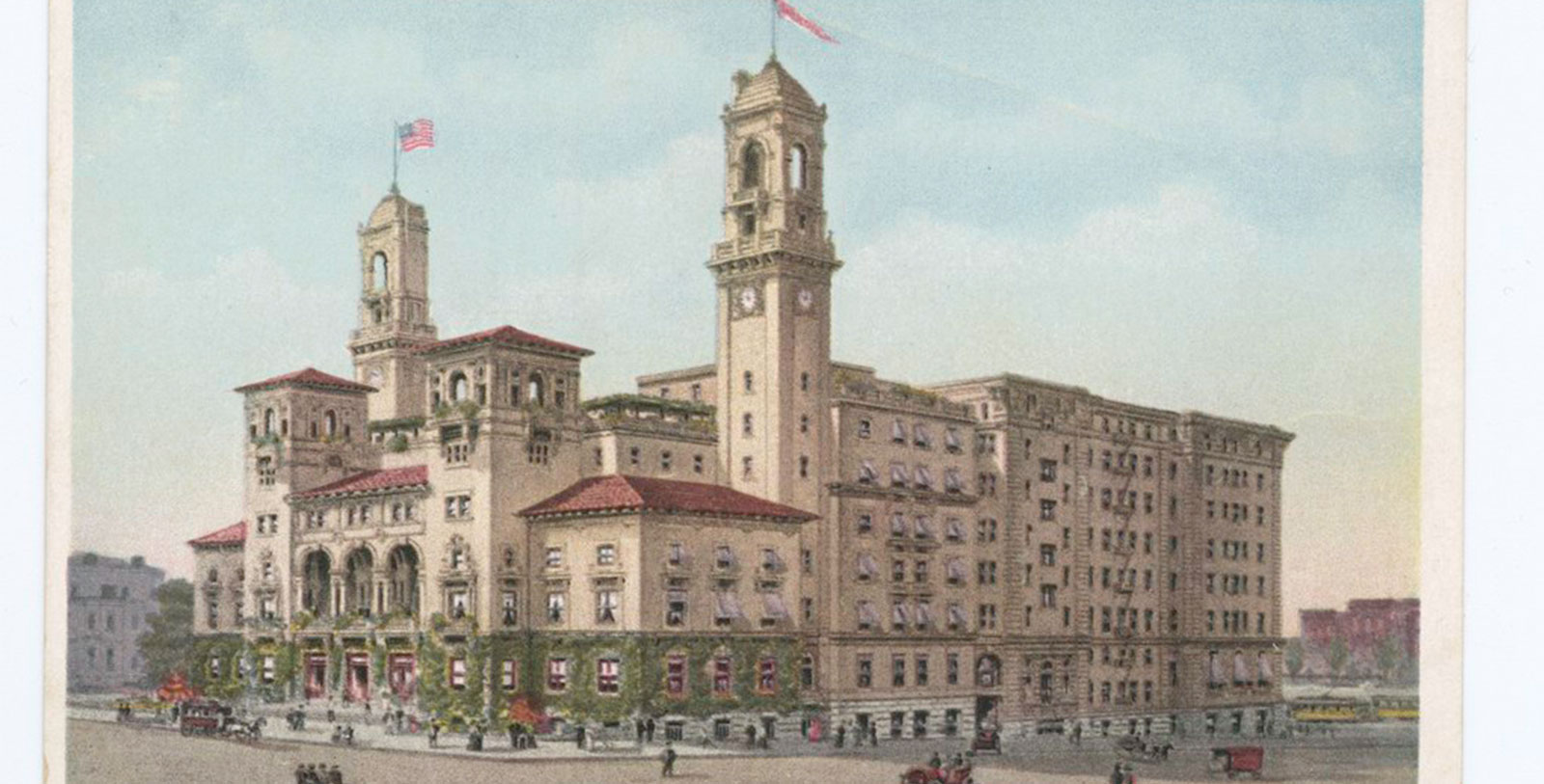 Image of Historic Exterior Postcard, The Jefferson Hotel, a member of Historic Hotels of America, in Richmond, Virginia