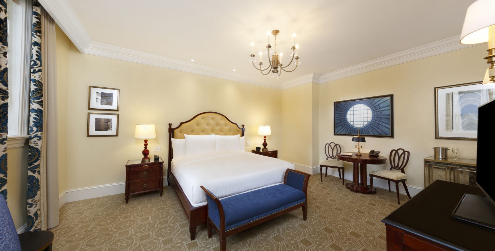 Image of Guestroom Interior The Jefferson Hotel, 1895, Member of Historic Hotels of America, in Richmond, Virginia, Accommodations