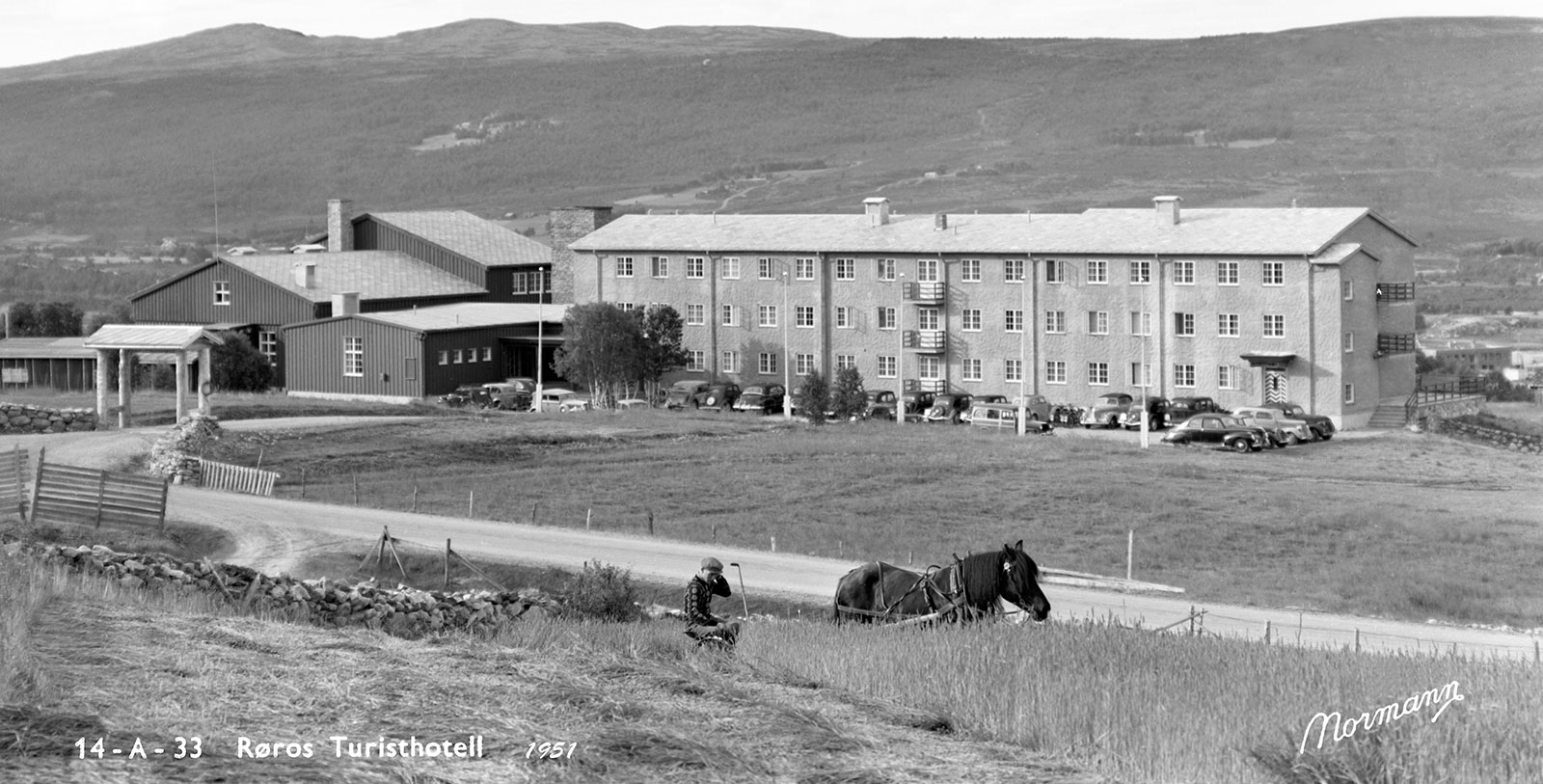 Discover the Swiss-inspired architecture of the Roros Hotel.
