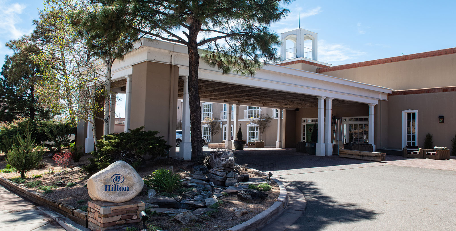Image of Hotel Exterior, Hilton Santa Fe Historic Plaza in Santa Fe, New Mexico, 1625, Member of Historic Hotels of America, Overview