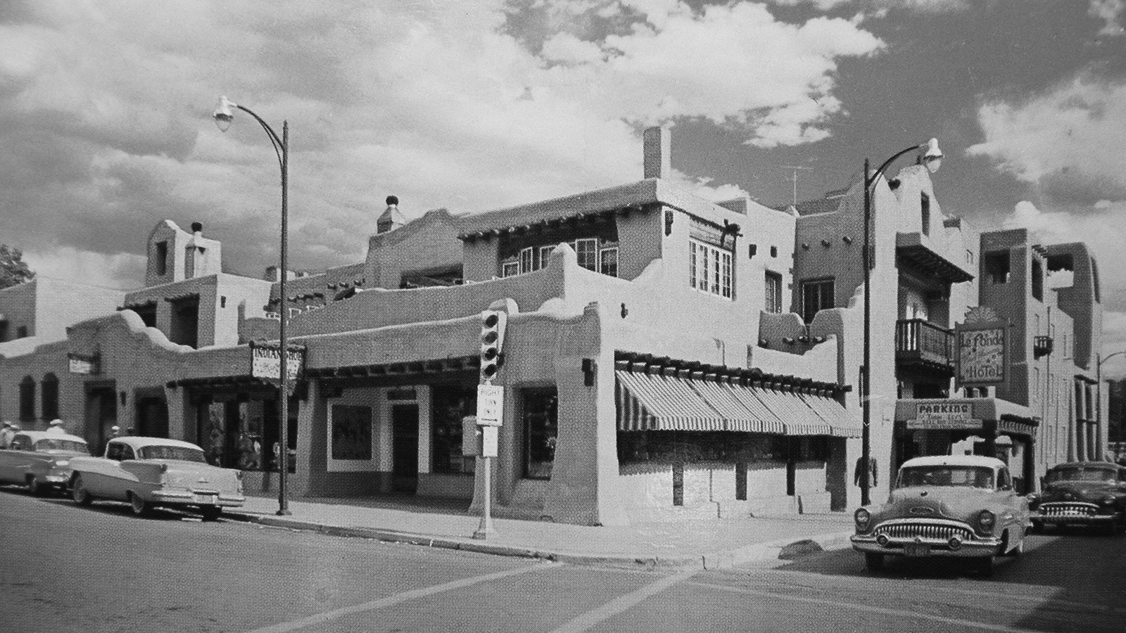 Discover the Spanish Colonial Revival-style architecture of La Fonda on the Plaza.