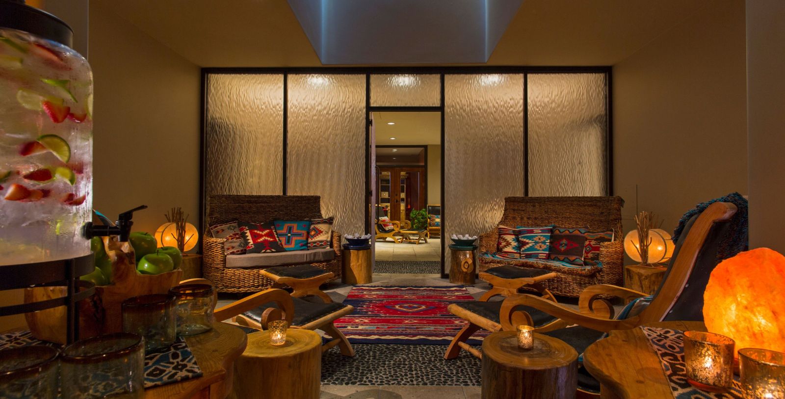 Image of Spa lounge entrance area La Posada de Santa Fe, A Tribute Portfolio Resort & Spa, 1882, Member of Historic Hotels of America, Santa Fe, New Mexico, Spa