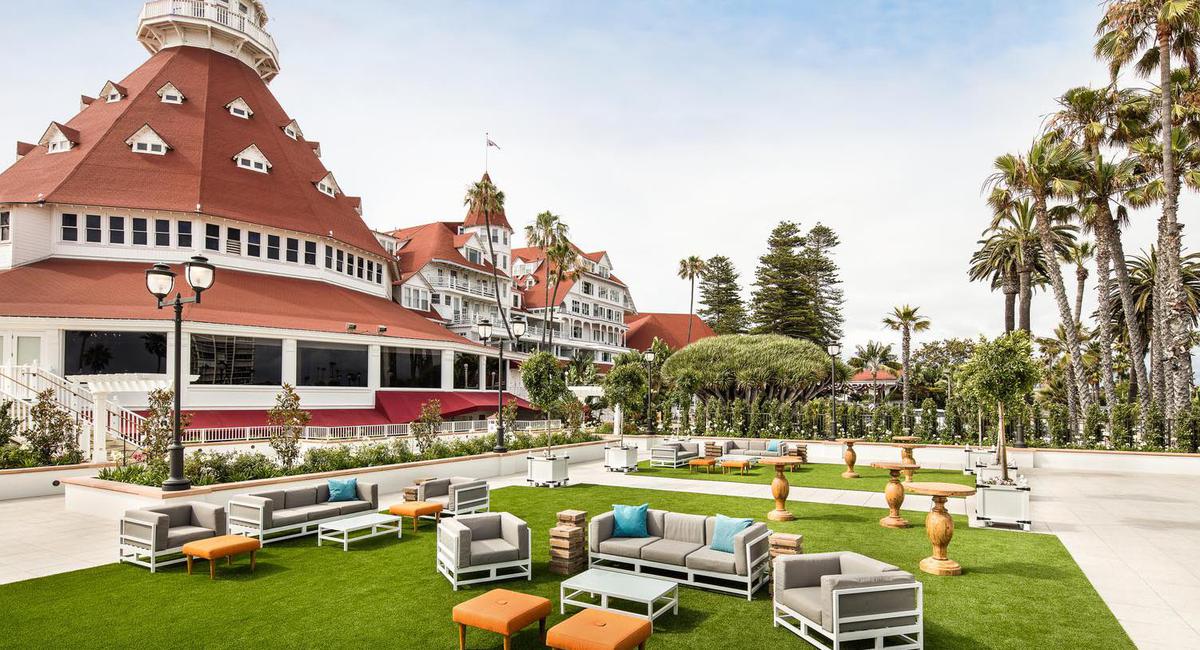 Image of Exterior with Grounds, Hotel del Coronado in Coronado, California, 1888, Member of Historic Hotels of America, Hot Deals