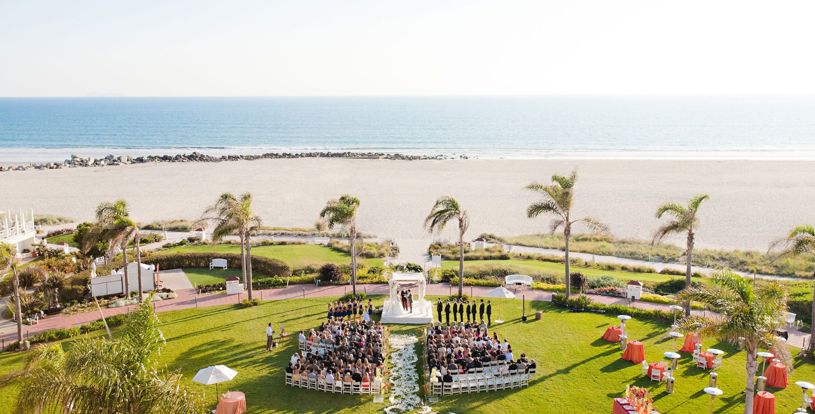 Image of Windsor Lawn Wedding, Hotel del Coronado in Coronado, California, 1888, Member of Historic Hotels of America, Weddings