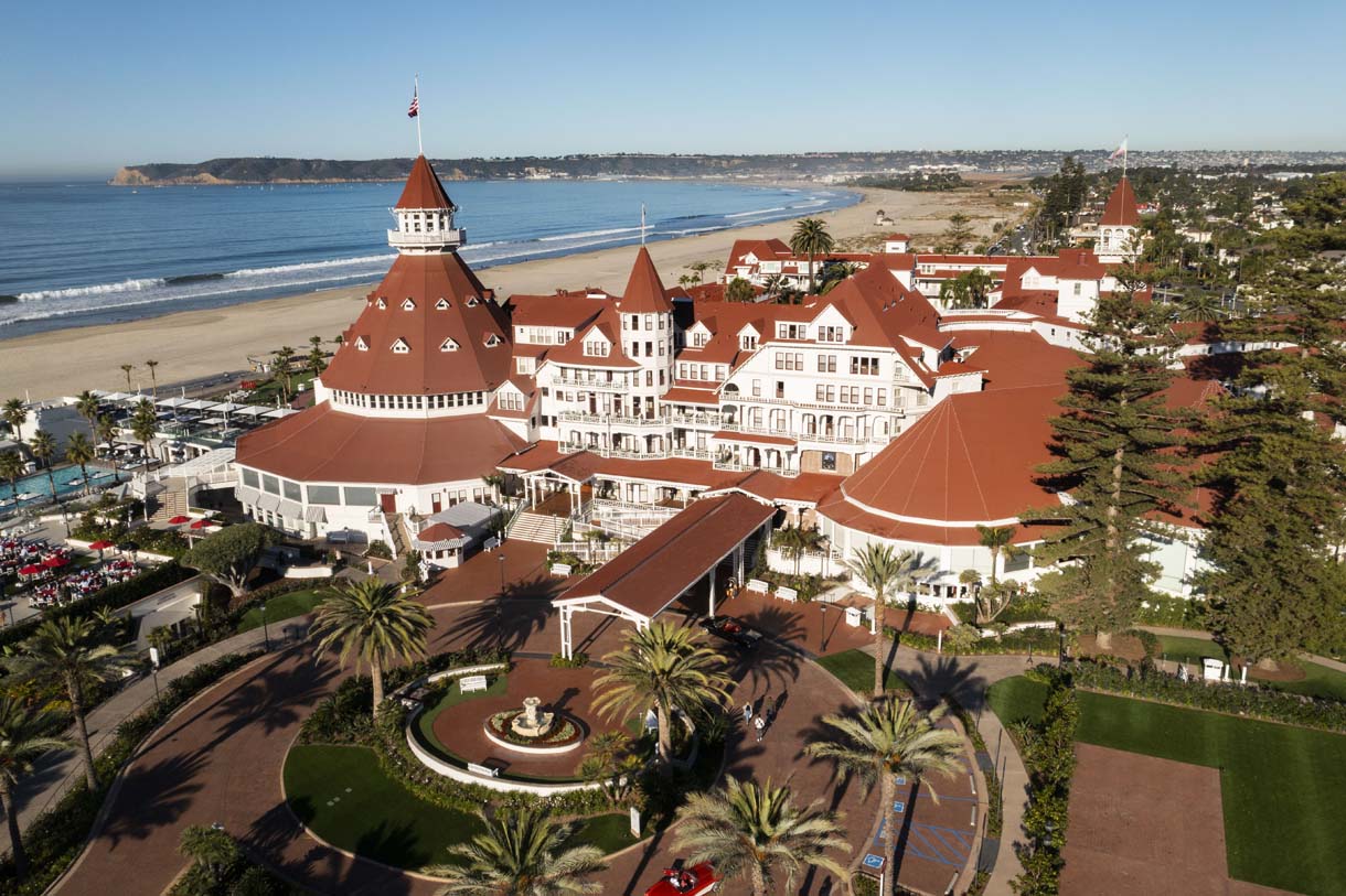 Image of Historic Exterior, Hotel del Coronado in Coronado, California, 1886, Member of Historic Hotels of America, Discover