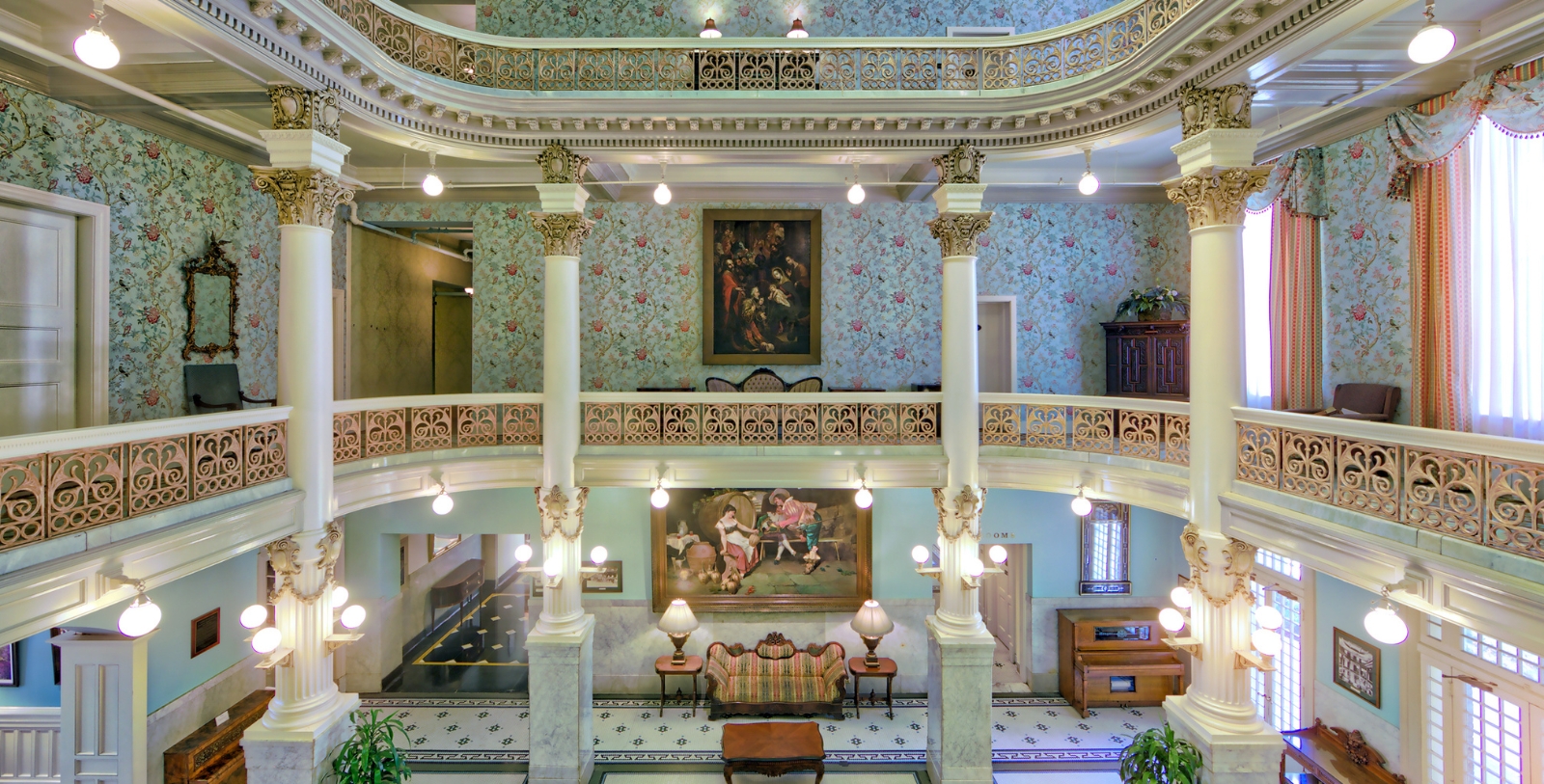 Image of Hotel Lobby at The Menger Hotel, 1859, Member of Historic Hotels of America, in San Antonio, Texas, Overview