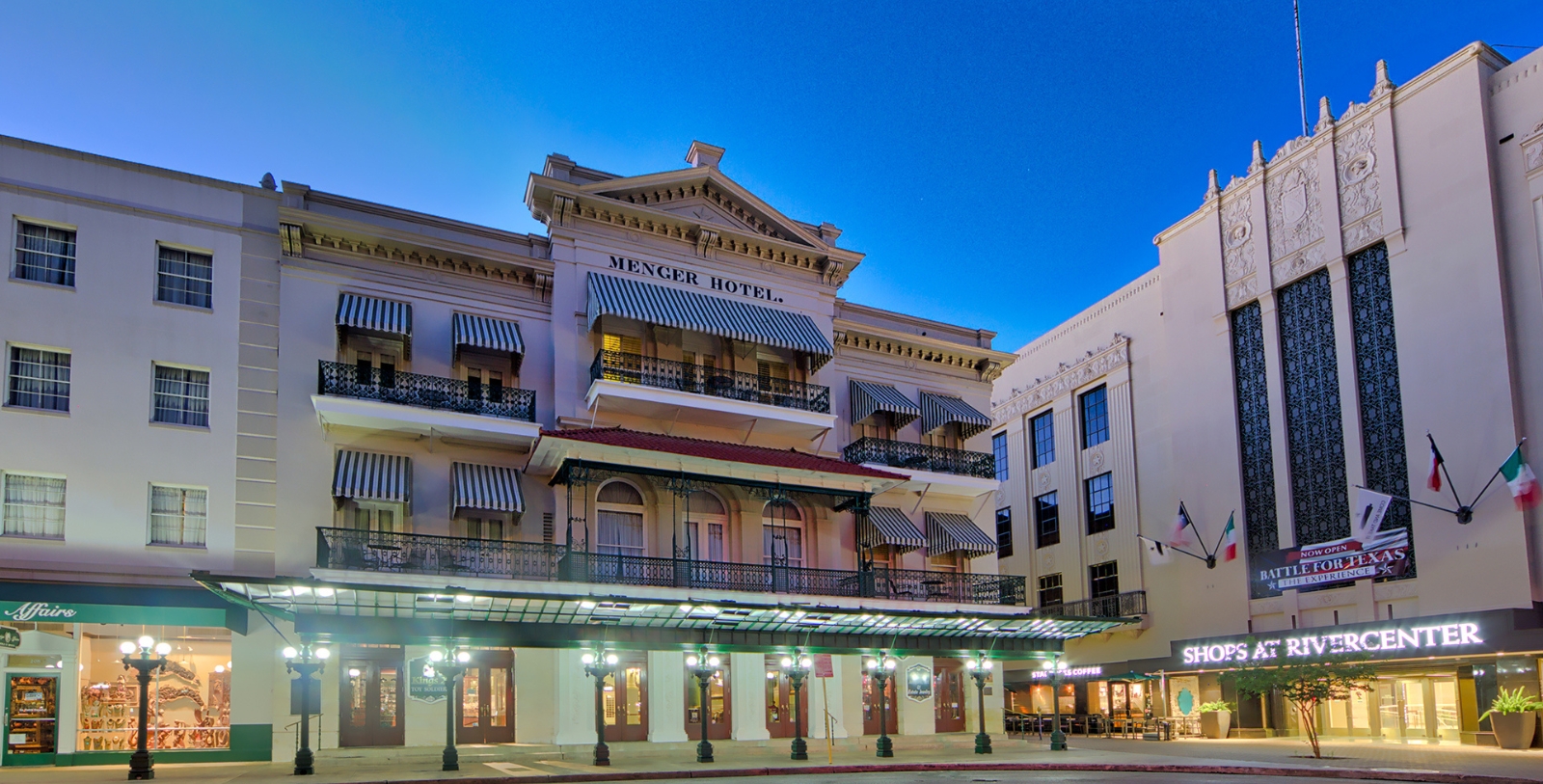 Explore the San Antonio River Walk, the Aztec Theatre, Hemisfair Park and Yanaguana Garden, and the Alamo just steps away.