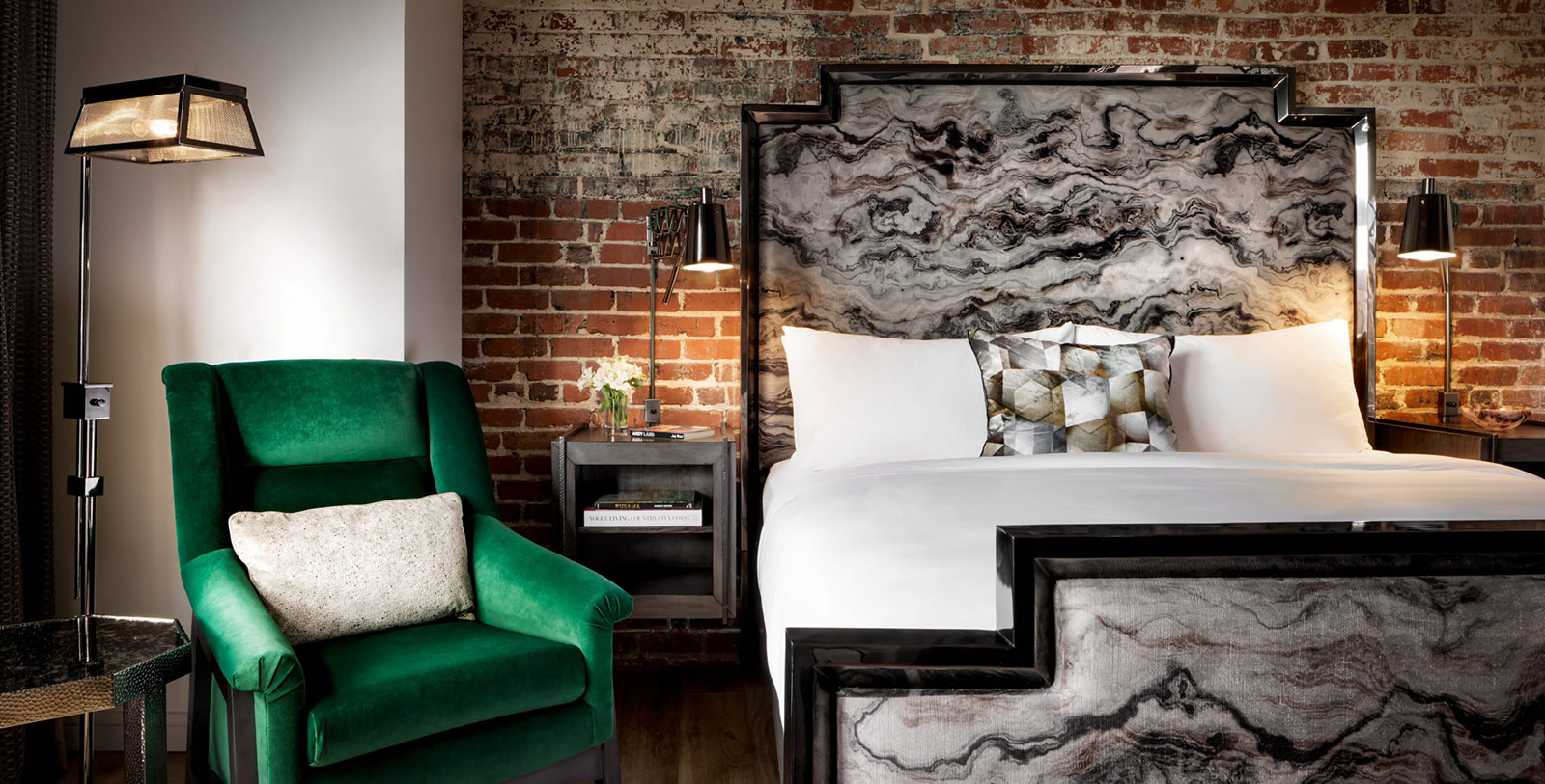 Image of Power Plant King Guestroom at JW Marriott Savannah Plant Riverside District, 1912, a member of Historic Hotels of America in Savannah, Georgia