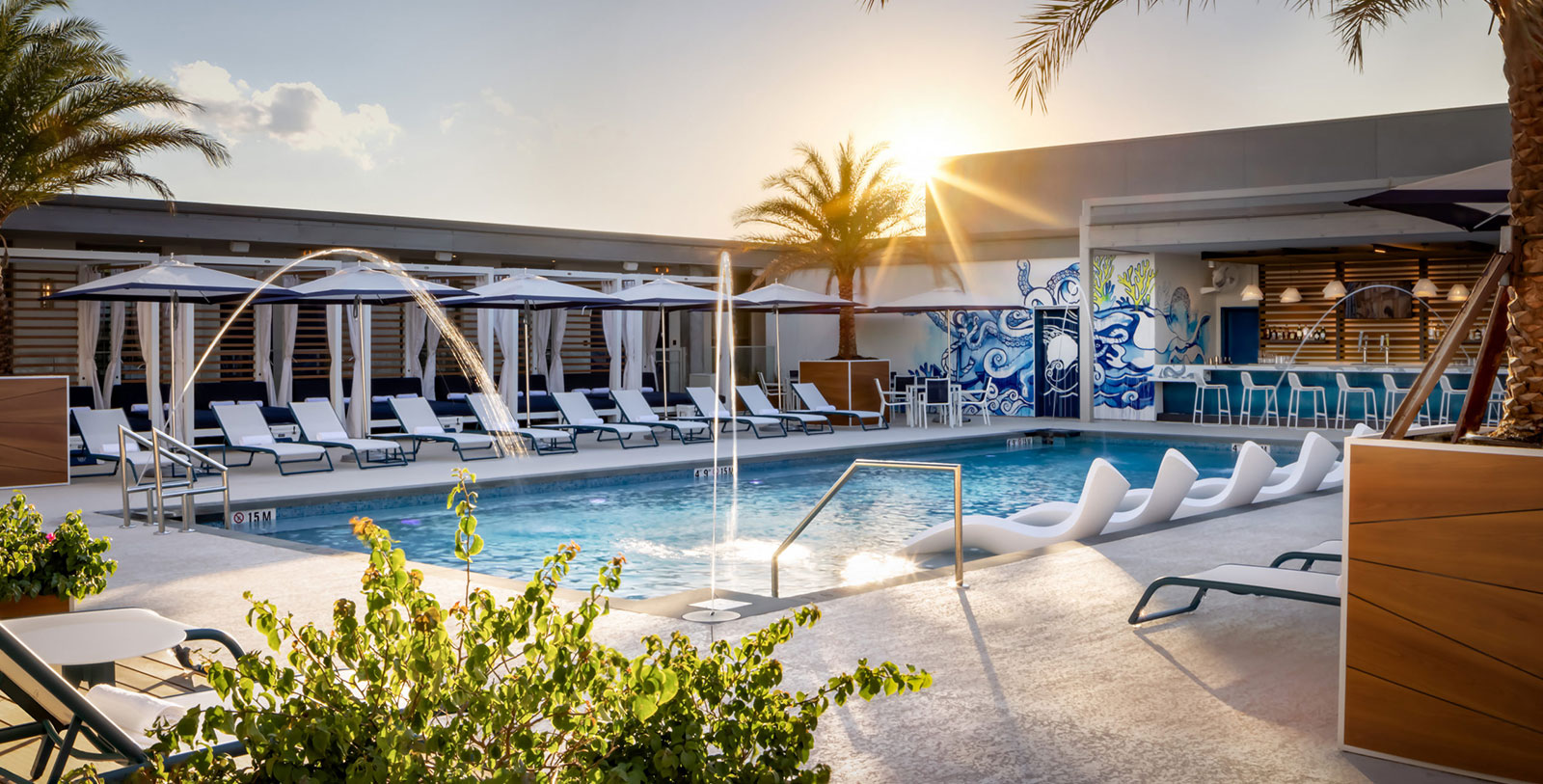 Image of Compass Pool Lounge at JW Marriott Savannah Plant Riverside District, 1912, a member of Historic Hotels of America in Savannah, Georgia