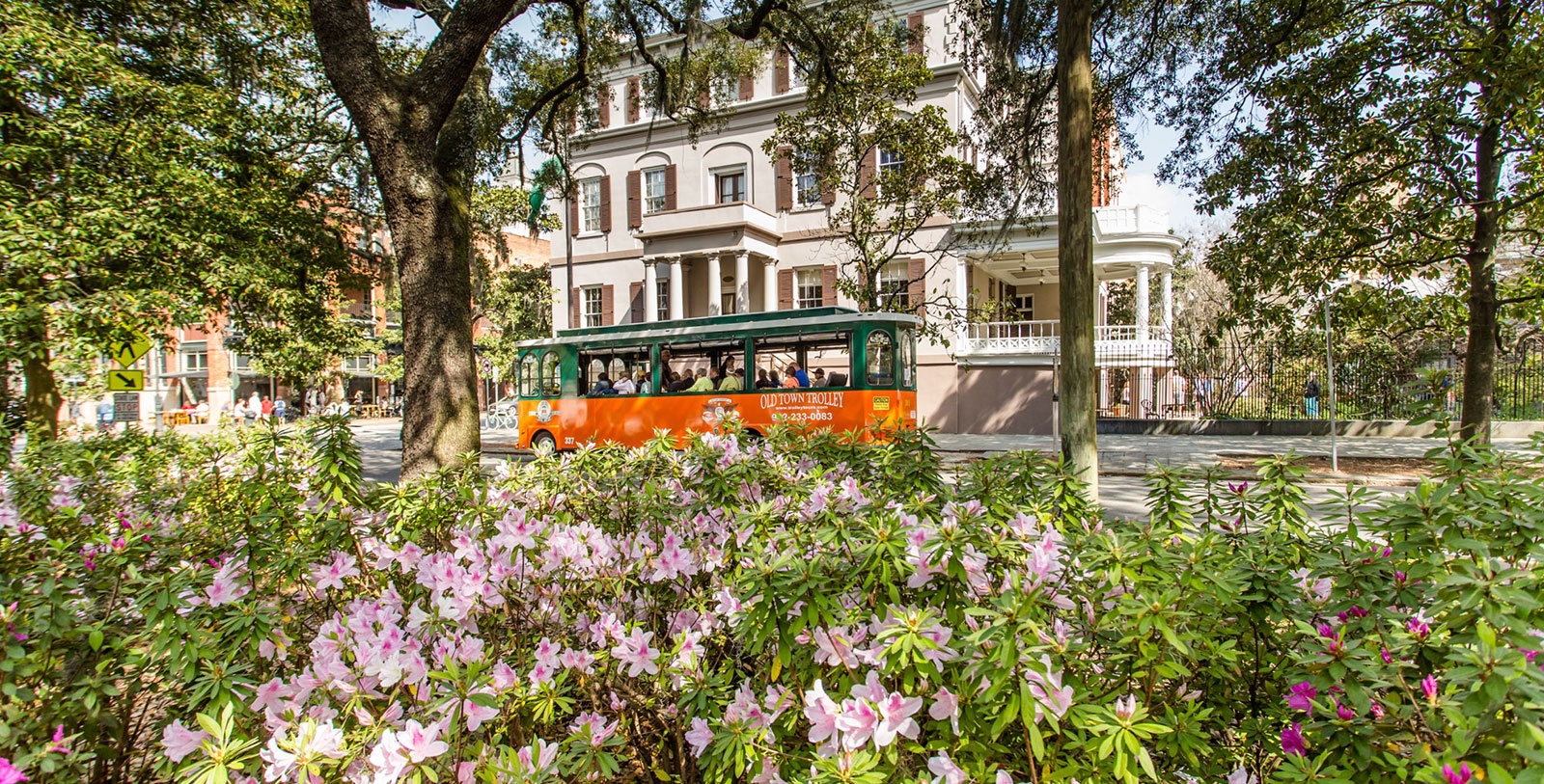 Experience a ride down the streets of Savannah on a historic trolley.