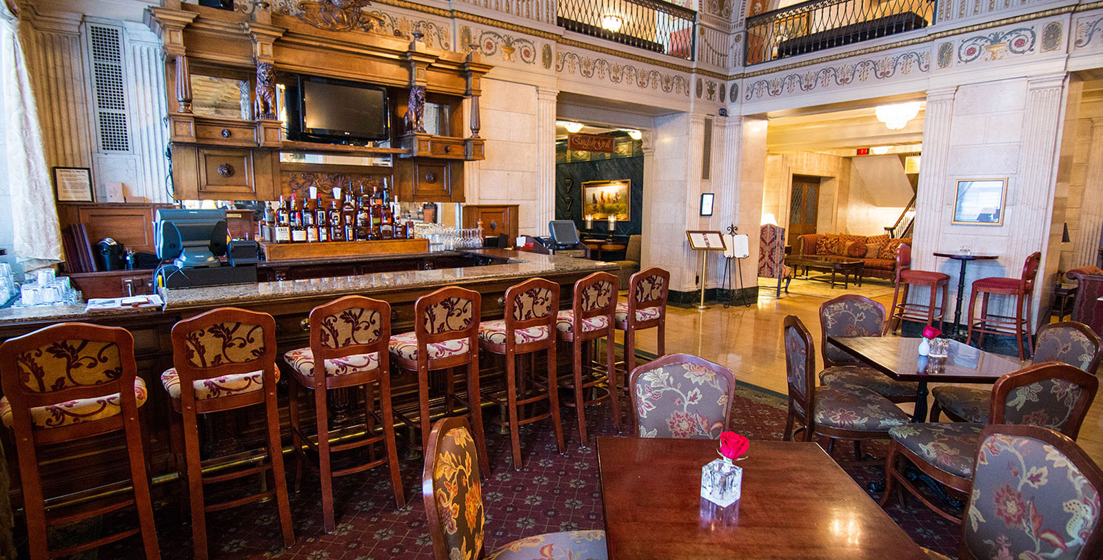 Image of Lobby Bar, The Brown Hotel, 1923, Member of Historic Hotels of America, in Louisville, Kentucky, Dining