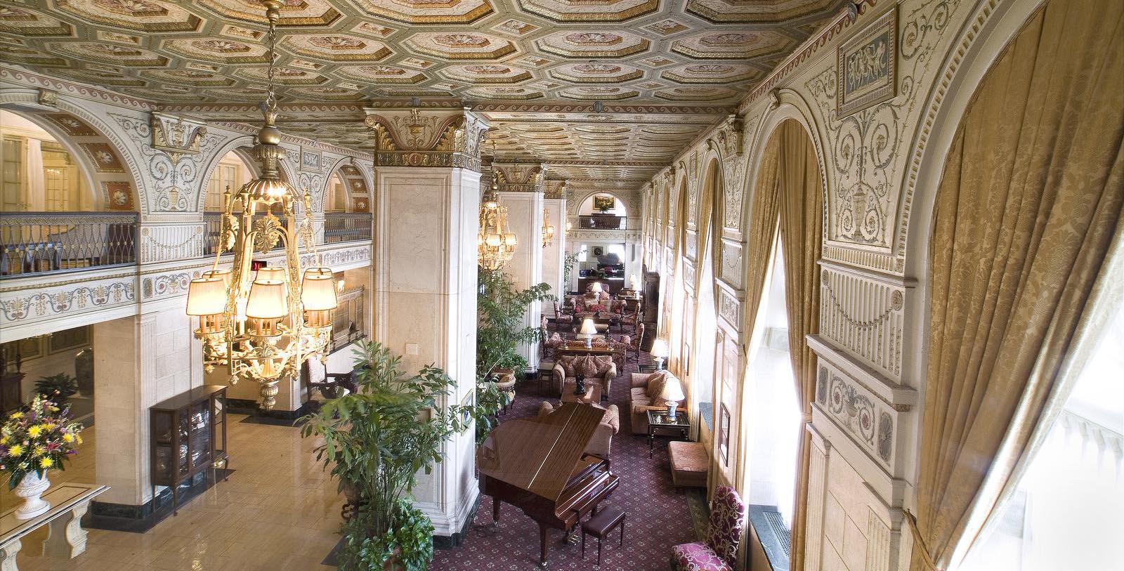 Image of Lobby The Brown Hotel, 1923, Member of Historic Hotels of America, in Louisville, Kentucky, Hot Deals