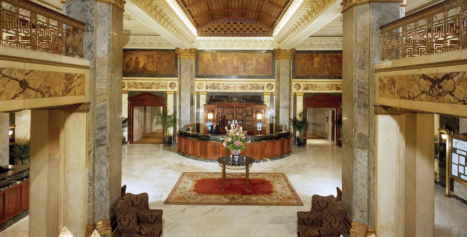 Image of Hotel Lobby at The Seelbach Hilton Louisville, 1905, Member of Historic Hotels of America, in Louisville, Kentucky, Hot Deals
