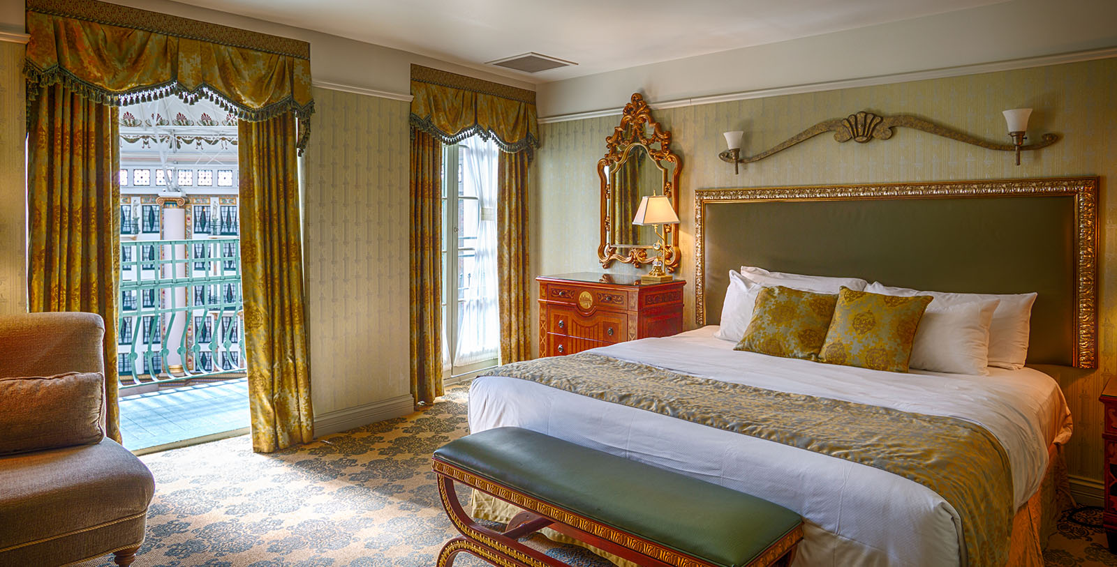 Image of guestroom West Baden Springs Hotel, 1901, Member of Historic Hotels of America, in West Baden Springs, Indiana,Accommodations