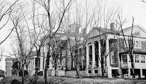 Historical Image of Exterior, Blackburn Inn & Conference Center, 1828, Member of Historic Hotels of America, in Staunton, Virginia.