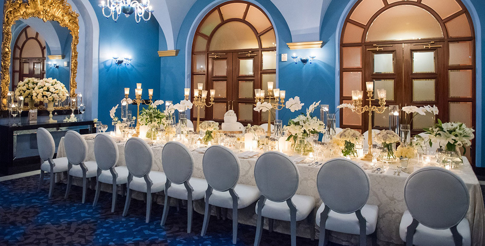 Image of Event Dining room set up meeting room at Condado Vanderbilt Hotel, 1919, Member of Historic Hotels of America, in San Juan, Puerto Rico, Venues and Services