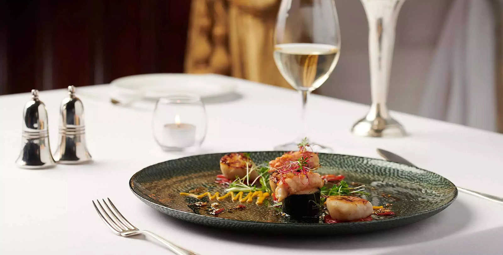 Image of meal served at Dromoland Castle Hotel, 1014, Member of Historic Hotels Worldwide, in County Clare, Ireland, Taste