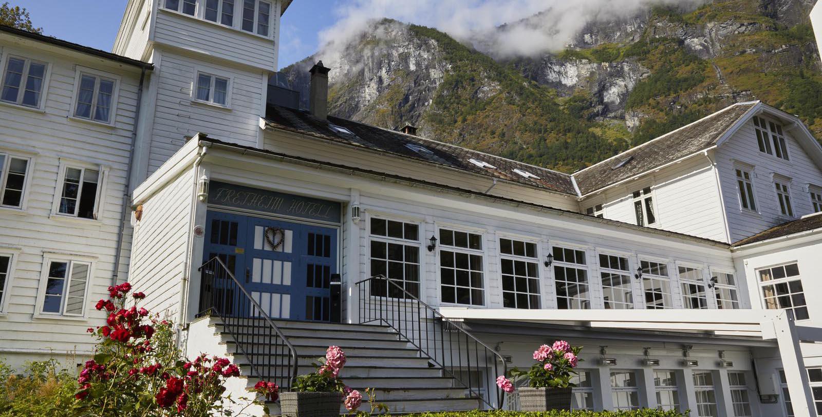 Image of Fretheim Hotel, Hotel Exterior, Flam, Norway, 1870, Member of Historic Hotels Worldwide, Special Offers, Discounted Rates, Families, Romantic Escape, Honeymoons, Anniversaries, Reunions