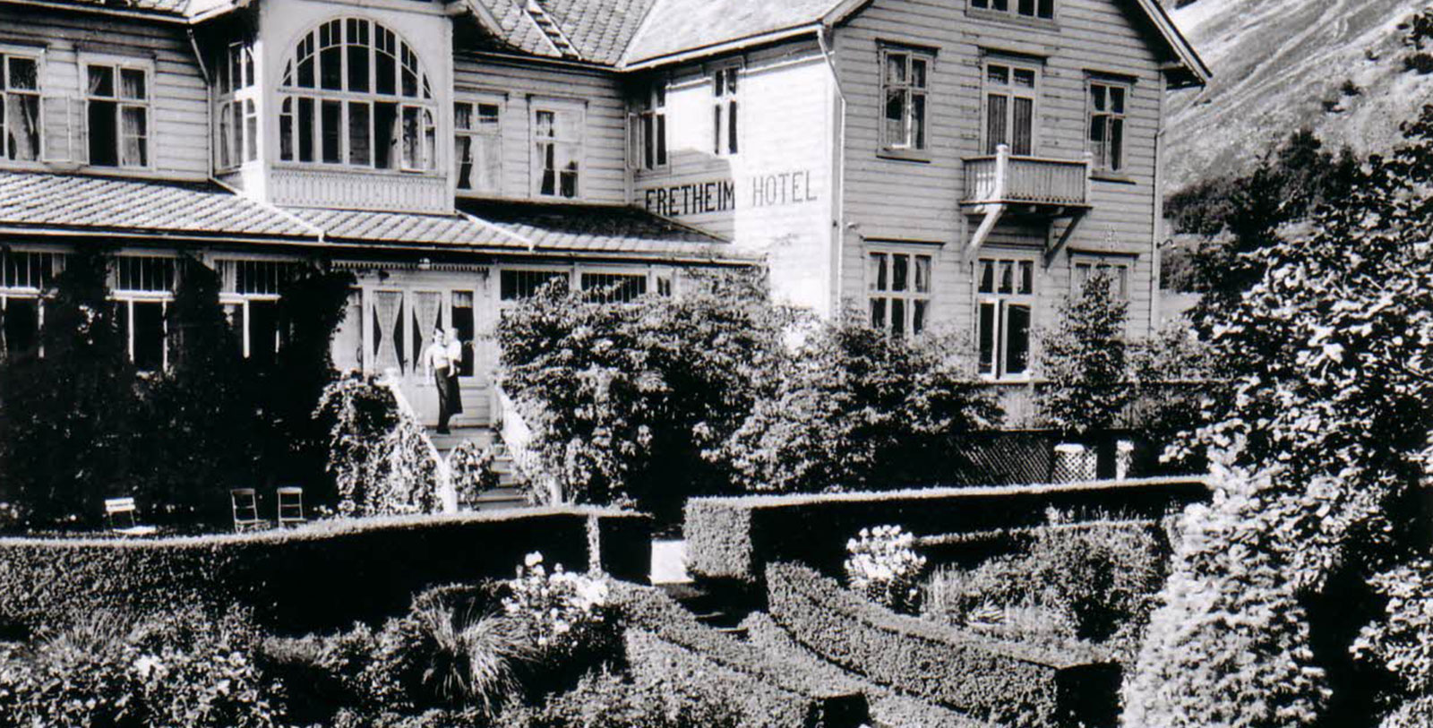 Discover the Swiss-inspired architecture of the Fretheim Hotel.