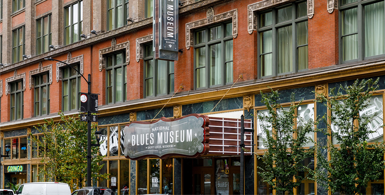 Image of Gateway Arch National Park sign, Hotel Indigo St. Louis Downtown, 1908, a member of Historic Hotels of America, St. Louis, Missouri
