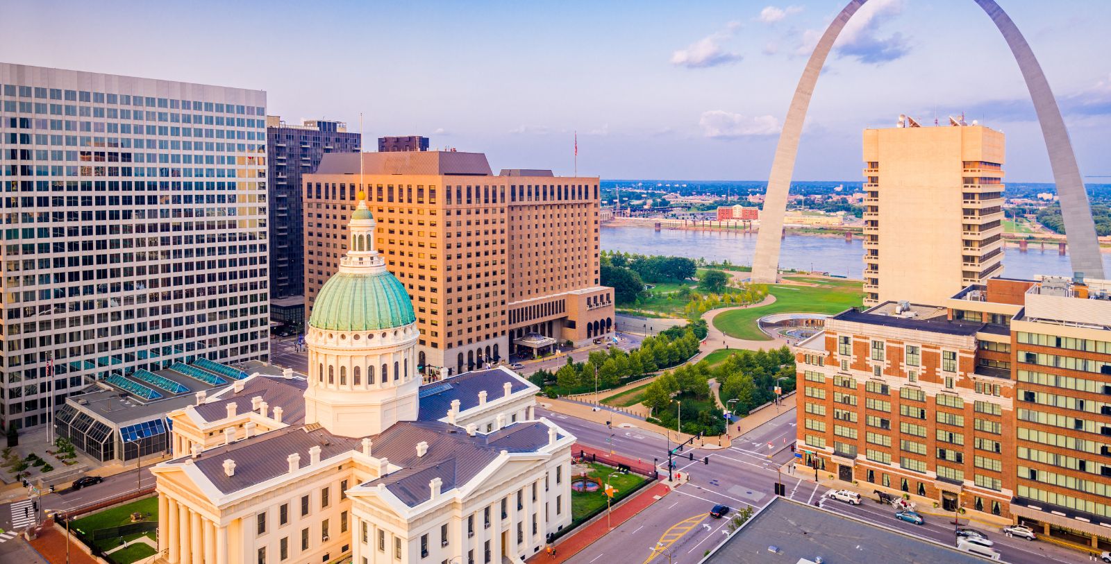 Explore the long and lively heritage of St. Louis on the banks of the Mississippi River.