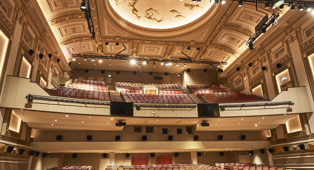 An overview view of the historic Kempinski Palace Portorož in Slovenia