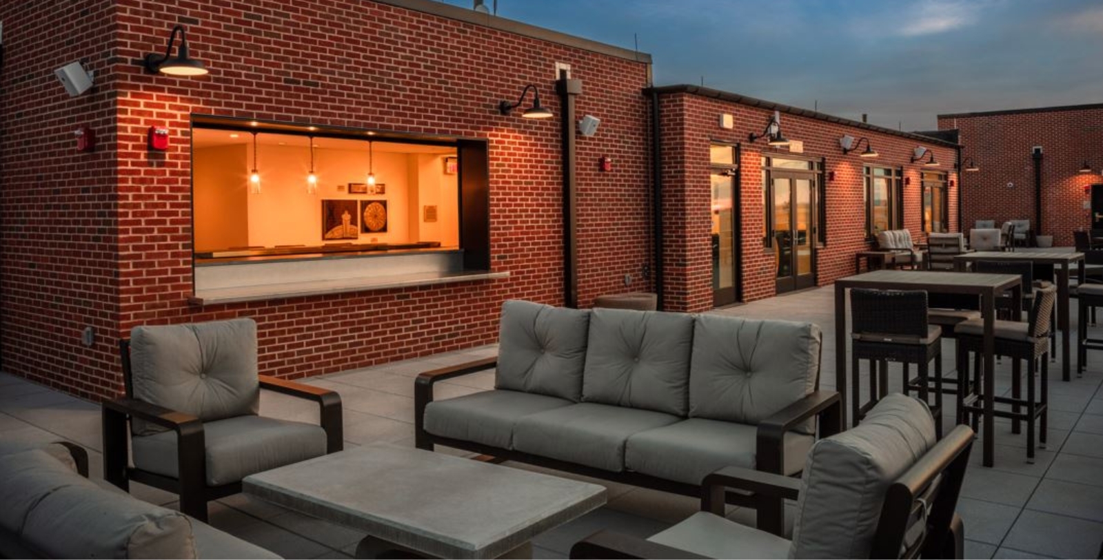 Image of the Rooftop Bar of The Yorktowne Hotel, Tapestry Collection by Hilton, 1925, a Member of Historic Hotels of America in York, Pennsylvania.