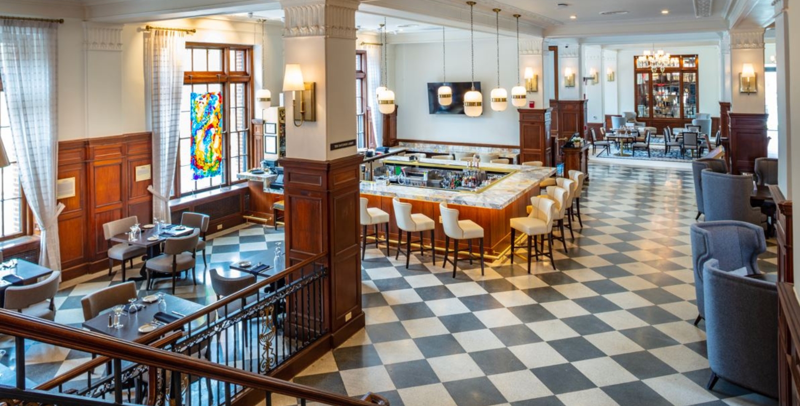 Experience work by local artists on display throughout the historic hotel.