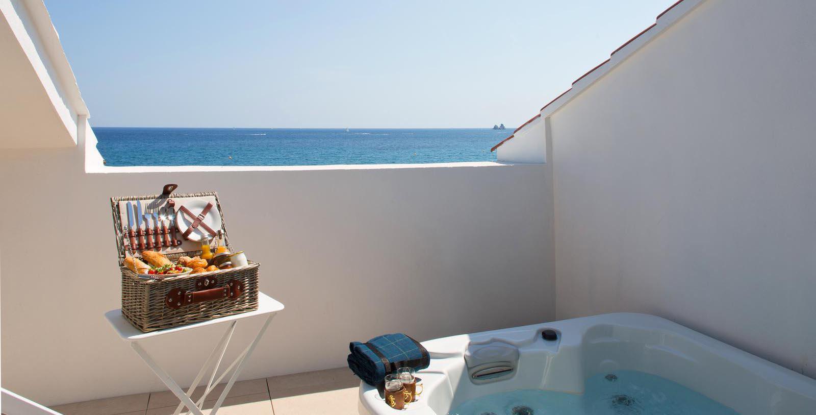 Image of Guestroom Balcony, Grand Hotel des Sablettes Plage, Curio Collection by Hilton, La Seyne-sur-Mer, France, 1888, Member of Historic Hotels Worldwide, Hot Deals