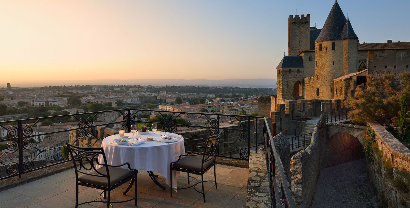 Image of Dining Area Hôtel de la Cité Carcassonne - MGallery by Sofitel, 1909, Member of Historic Hotels Worldwide, in Carcassonne, France, Taste