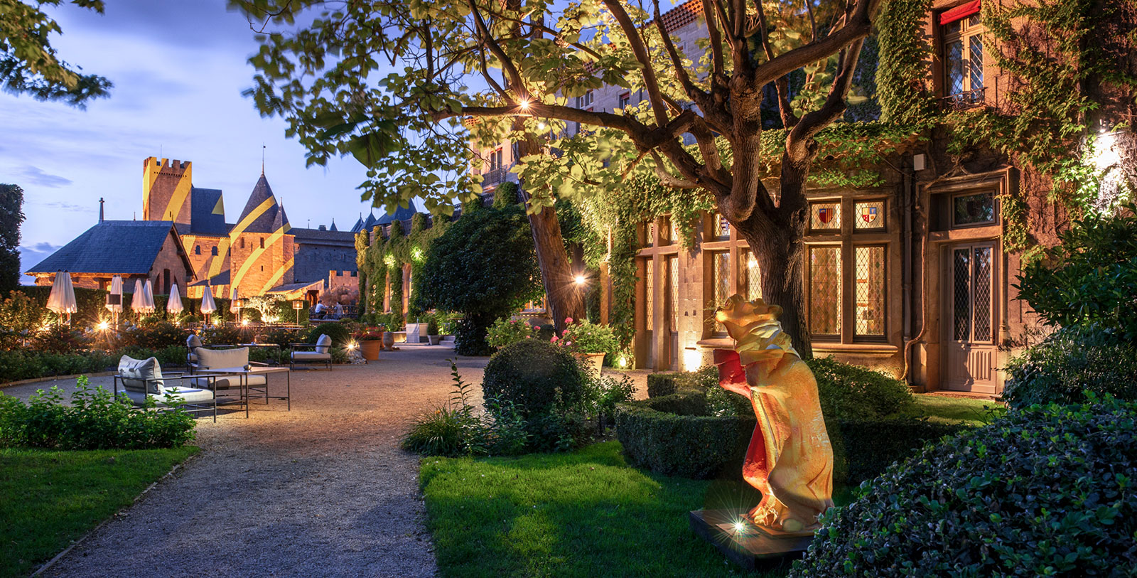 Explore Château Comtal mere steps away.