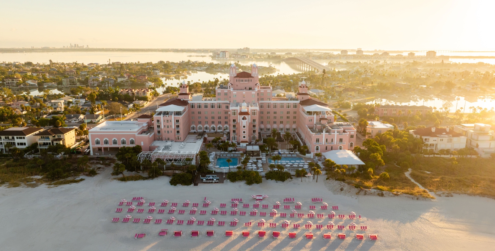 Image of Hotel Exterior of The Don CeSar, 1928, Member of Historic Hotels of America, in St. Petersburg, Florida, Experience