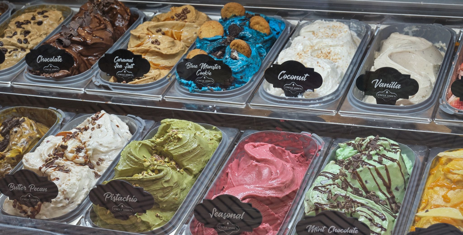 Taste local, homemade small-batch gelato at Uncle Andy’s Market inside The Don CeSar.