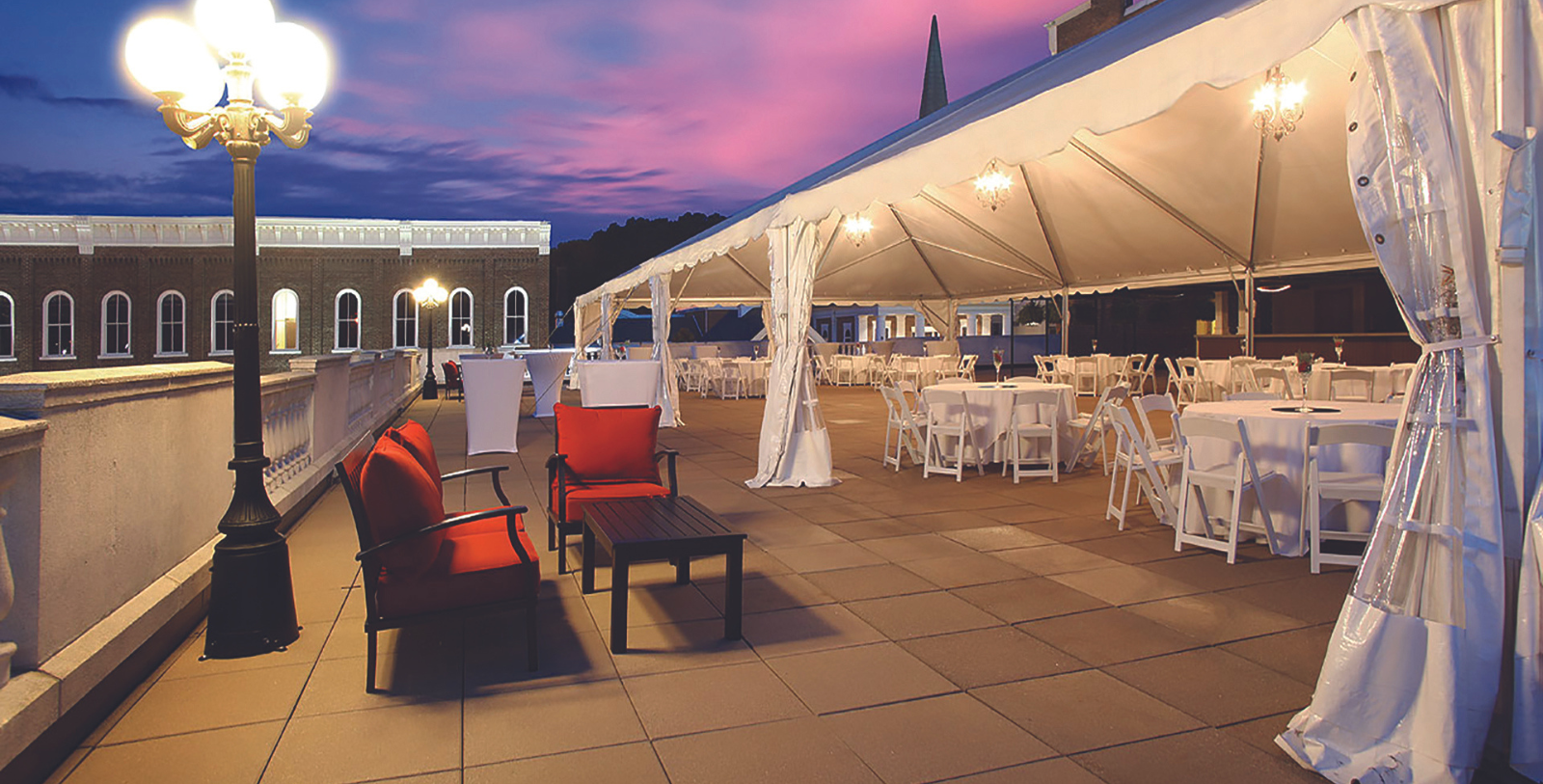 Image of Rooftop Terrace at General Morgan Inn & Conference Center, 1884, Member of Historic Hotels of America, in Greeneville, Tennessee, Hot Deals