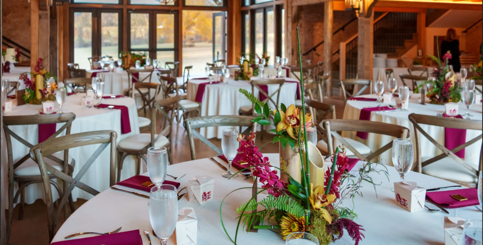 Taste gourmet seasonal cuisine at Northridge Barn at Woolverton Inn.