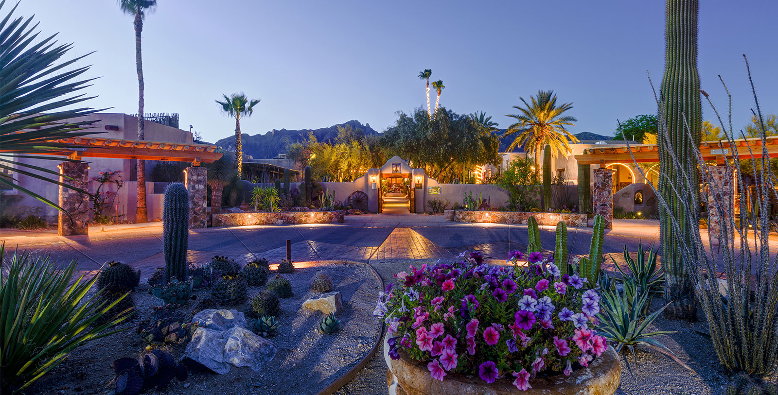 Image of Hotel Entrance Hacienda Del Sol Guest Ranch Resort, 1929, Member of Historic Hotels of America, in Tuscan, Arizona, Overview Video