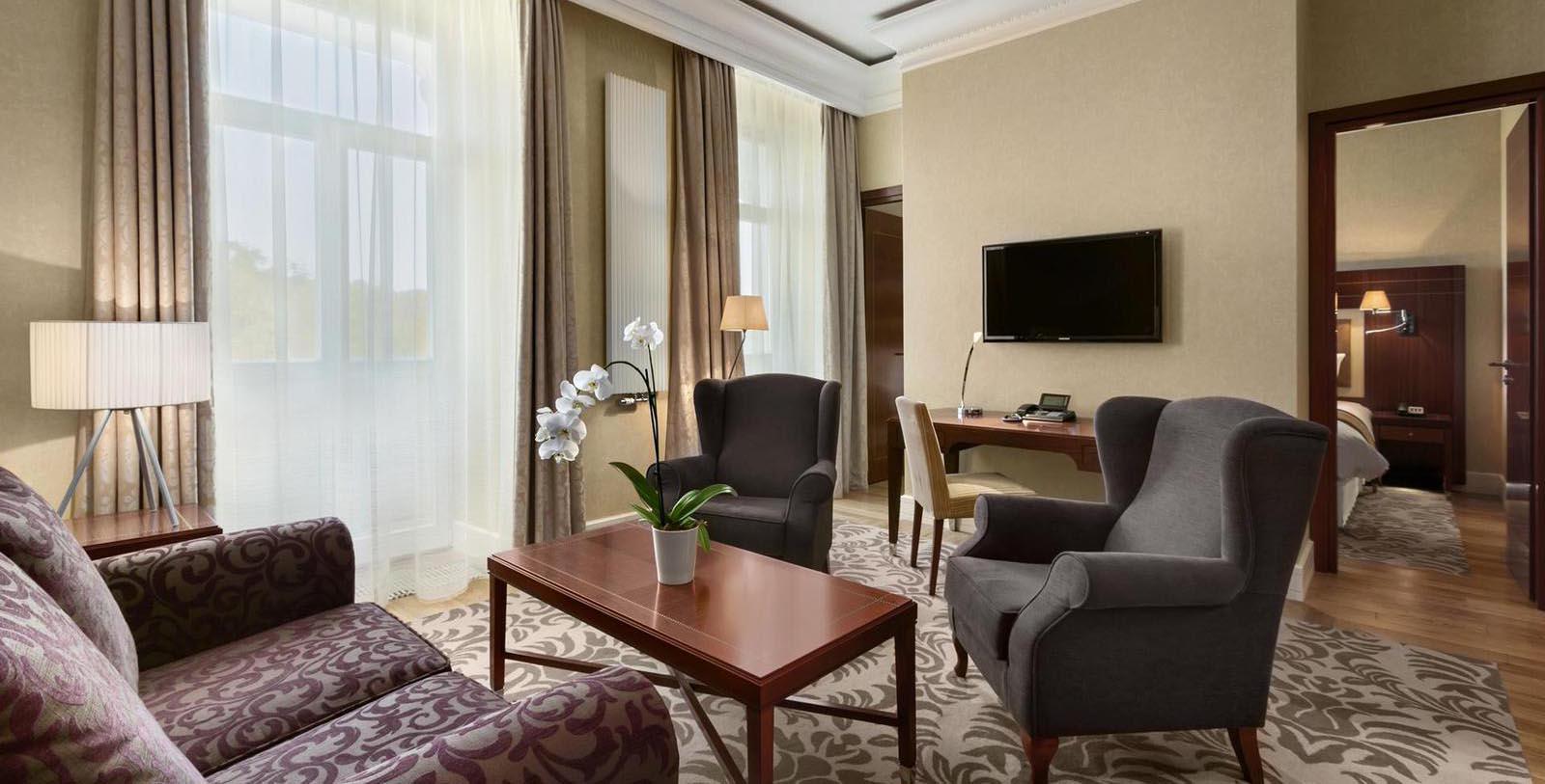 Image of Suite Interior Kempinski Hotel Cathedral Square, 1900, Member of Historic Hotels Worldwide, in Vilnius, Lithuania, Hot Deals